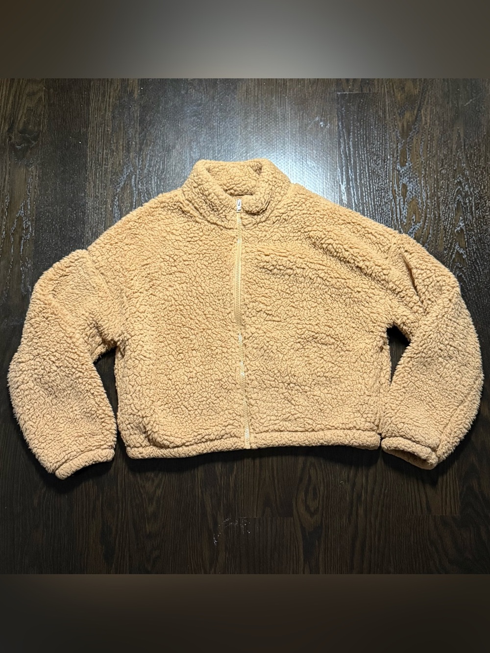 Hollister Camel Sherpa Zip Jacket